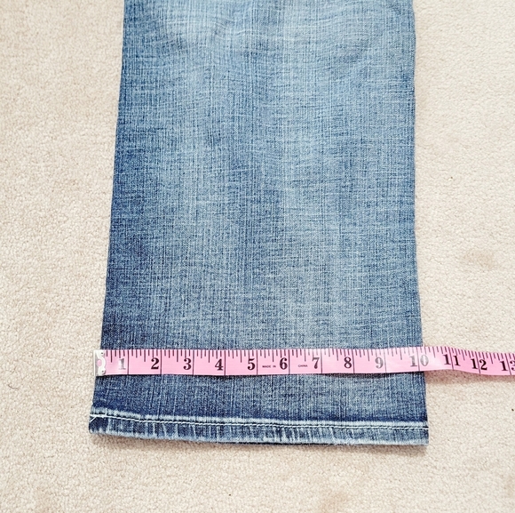 T.K. Axel Men's Vintage Bootcut Thick Stitch Jeans W38 L32 Style "Weston" - Picture 6 of 11